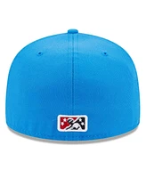 Men's New Era Blue Rocket City Trash Pandas Authentic Collection Alternate Logo 59FIFTY Fitted Hat