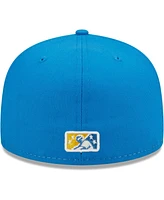 Men's New Era White, Royal Pelicanos De Myrtle Beach Copa La Diversion 59FIFTY Fitted Hat