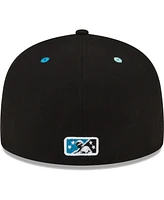 Men's New Era Black Hickory Crawdads Copa De La Diversion 59FIFTY Fitted Hat