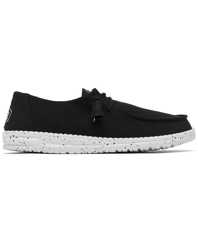 Hey Dude Women's Wendy Slub Canvas Casual Moccasin Sneakers from Finish Line