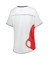 Women's Starter White Boston Red Sox Perfect Game V-Neck T-shirt