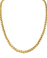 Bulova Men's Link Chain 24" Necklace in Gold-Plated Stainless Steel