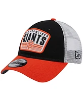 Men's New Era Black San Francisco Giants Two-Tone Patch 9FORTY Snapback Hat