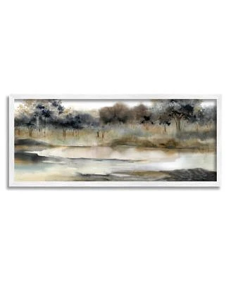 Stupell Industries Trees By Lakeside Landscape Art Collection