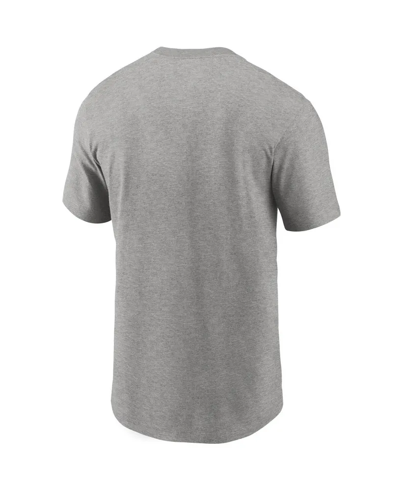 Men's Nike Heathered Gray Kansas City Chiefs Primary Logo T-shirt
