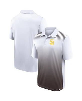 Men's Fanatics White, Brown San Diego Padres Sandlot Game Polo Shirt