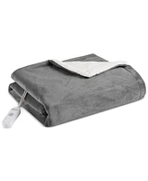 Premier Comfort Heated Plush to Sherpa Throw, 50" x 60"