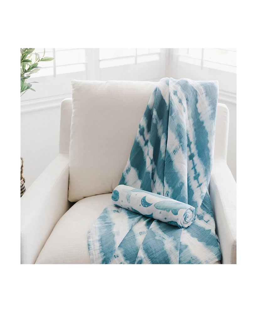 Crane Baby Baby Boys Caspian Swaddle Wraps, Pack of 2