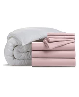 Ella Jayne Triple Brushed Microfiber 8-Piece Duvet Bundle, California King