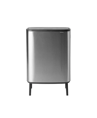 Bo Touch Top Hi Dual Compartment Trash Can, 2 x 8 Gallon, 2 x 30 Liter