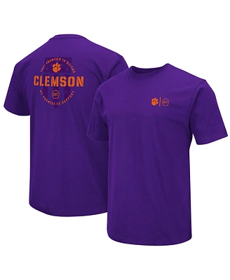 Men's Colosseum Purple Clemson Tigers Oht Military-Inspired Appreciation T-shirt