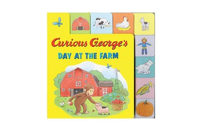 Curious George's Day at the Farm Tabbed Lift-the-Flaps by H. A. Rey