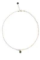 Belle — Pearl and green jade choker