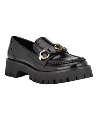 Guess Women's Almost Bit Slip-On Lug Loafer