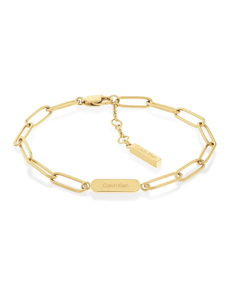 Calvin Klein Women's Stainless Steel Chain Bracelet Gift Set, 3 Piece