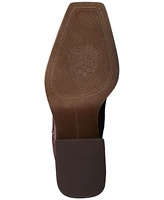 Vince Camuto Womens's Sangeti Snip-Toe Block-Heel Wide-Calf Knee-High Boots