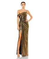 Mac Duggal Women's Ieena Metallic Off The Shoulder Gown