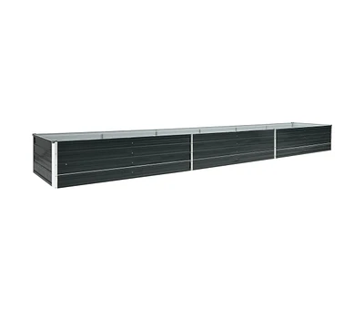 Garden Raised Bed Galvanized Steel 189"x31.5"x17.7" Anthracite