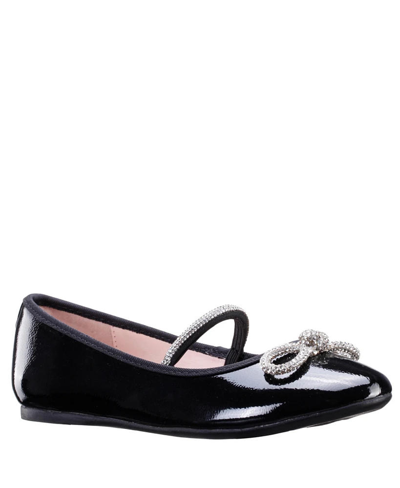 Nina Little Girls Kendalla Rhinestone Embellishment Ballet Flat