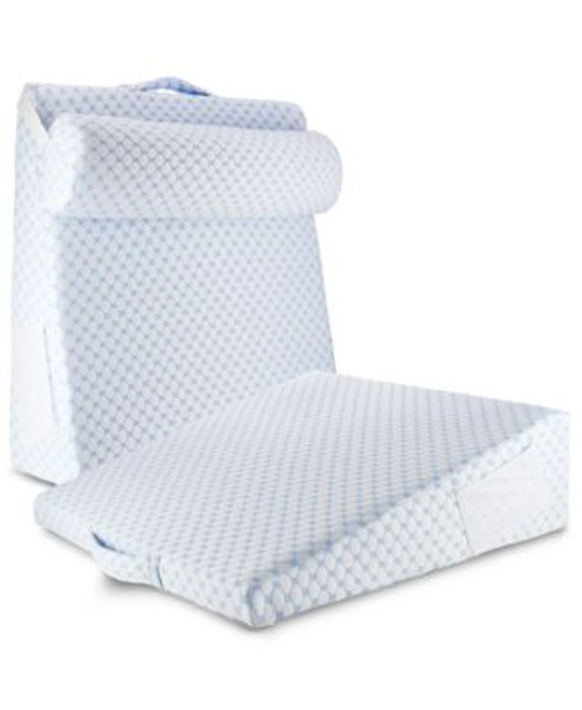 Nestl Cooling Foam Wedge Pillow With Bolster Pillow