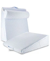 Nestl Cooling Foam Wedge Pillow With Bolster Pillow