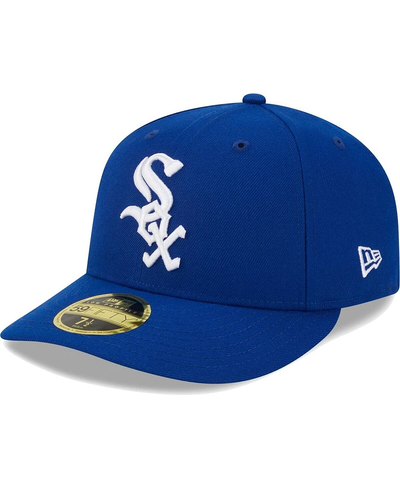 Men's New Era Royal Chicago White Sox Logo Low Profile 59FIFTY Fitted Hat