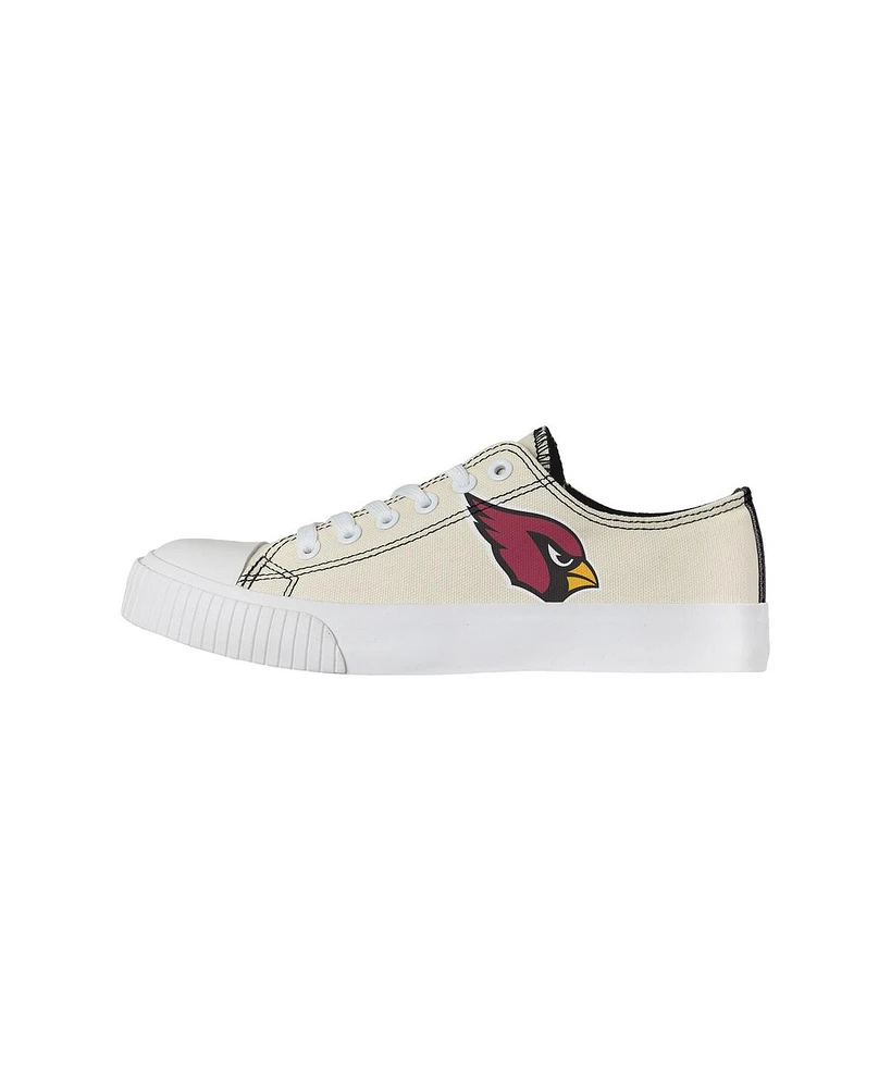Women's Foco Cream Arizona Cardinals Low Top Canvas Shoes