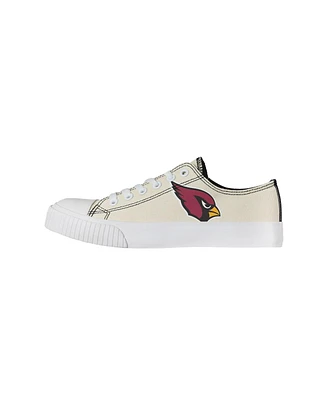 Women's Foco Cream Arizona Cardinals Low Top Canvas Shoes