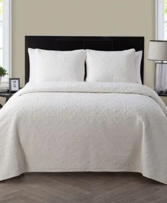 Vcny Home Caroline Embossed Quilt Sets