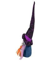 14" Halloween Witch Gnome with Broom