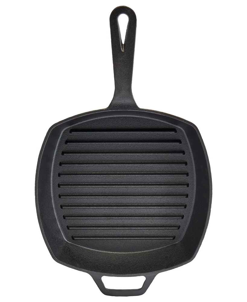Smith and Clark Cast Iron 10.25" Square Grill Pan