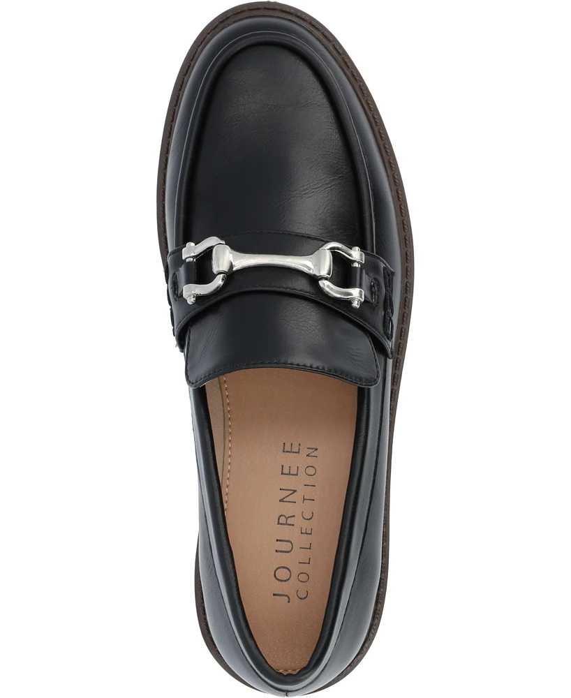 Journee Collection Women's Jessamey Lug Sole Round Toe Loafers