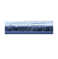 Ultra Soft Non Slip Shaggy Bath Rug - Chevron Design Counter 20"x24"