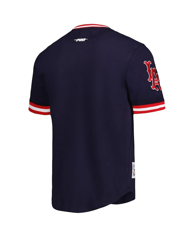 Men's Pro Standard Navy Los Angeles Angels Cooperstown Collection Retro Classic T-shirt