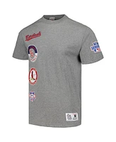 Men's Mitchell & Ness Heather Gray St. Louis Cardinals Cooperstown Collection City T-shirt