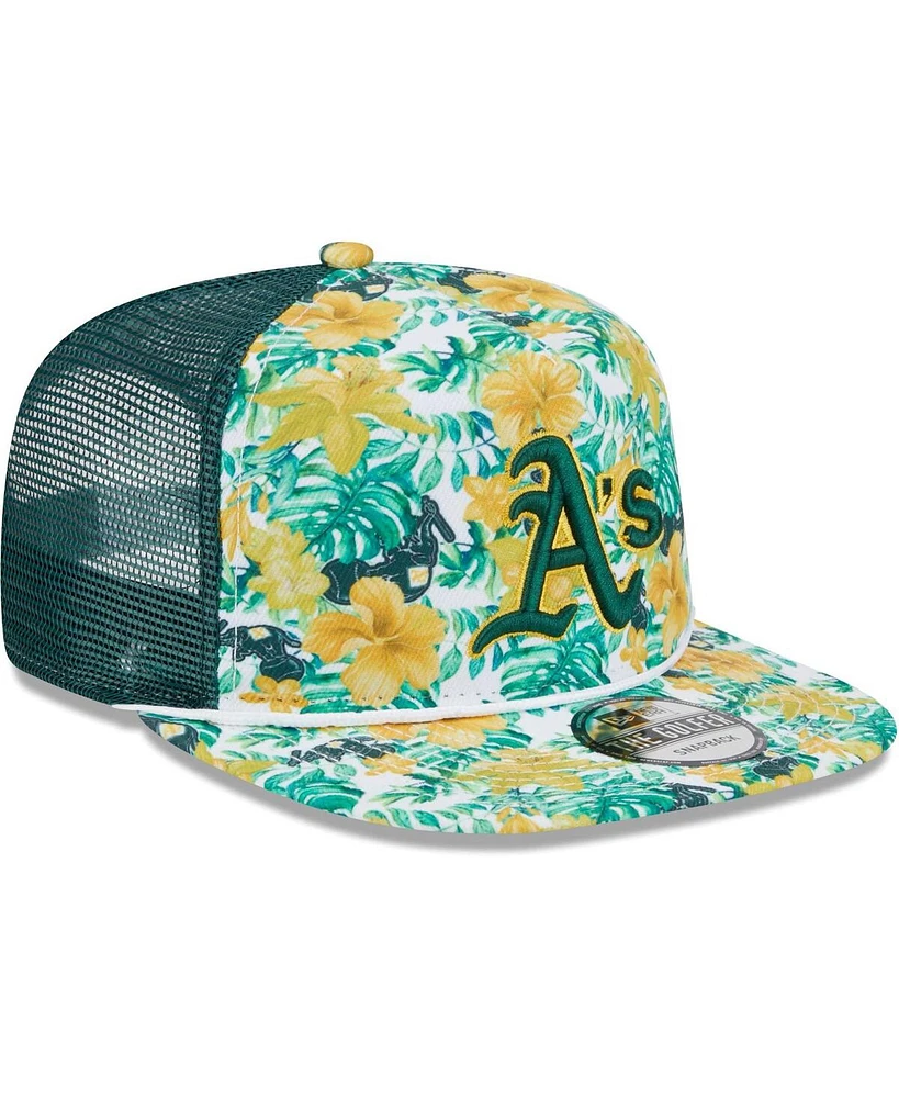 Men's New Era Oakland Athletics Tropic Floral Golfer Snapback Hat
