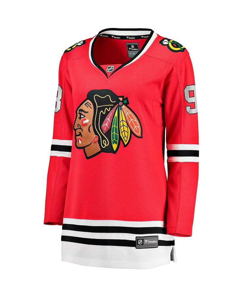 Women's Fanatics Connor Bedard Red Chicago Blackhawks 2023 Nhl Draft Home Breakaway Player Jersey