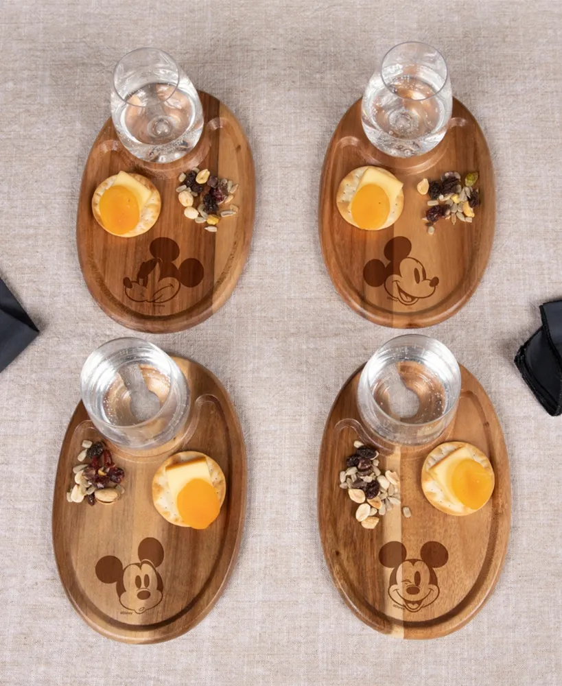 Disney's Mickey Mouse Wine Appetizer Plate Set of 4