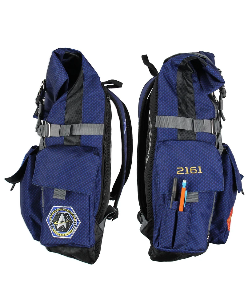 Star Trek Backpack Starfleet Academy Roll Top Hiking Gym Laptop School Travel Book Bag
