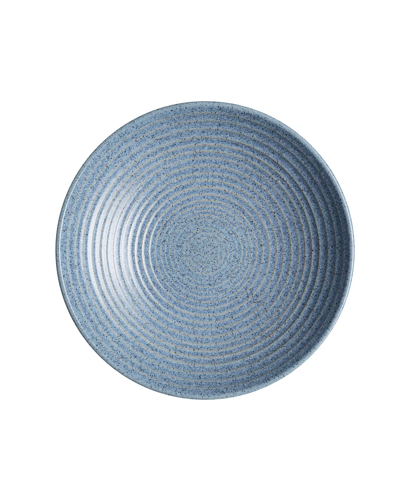 Denby Studio Blue Flint Medium Ridged Bowl