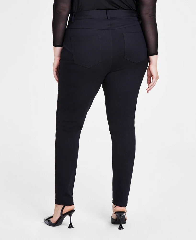 I.n.c. International Concepts Plus Skinny Ponte Pants, Created for Macy's