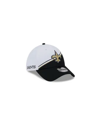 Men's New Era White, Black Orleans Saints 2023 Sideline 39THIRTY Flex Hat