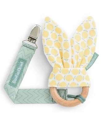 BooginHead Baby Pacifier Clip and Natural Wood Baby Teether