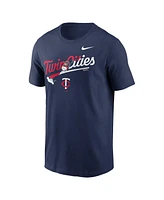 Men's Nike Navy Minnesota Twins Twin Cities Snow Hometown T-shirt