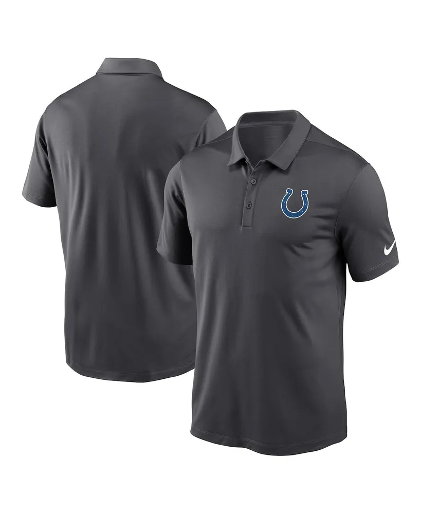 Men's Nike Anthracite Indianapolis Colts Franchise Team Logo Performance Polo Shirt