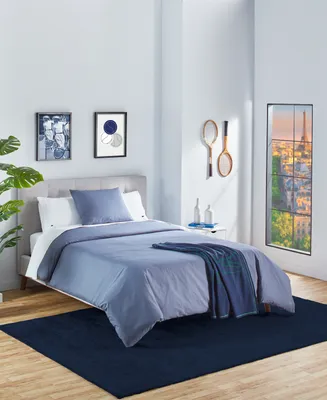 Closeout! Lacoste Home Percale 2 Piece Duvet Cover Set, Twin