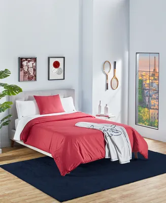 Closeout! Lacoste Home Percale 2 Piece Duvet Cover Set, Twin