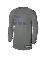 Men's and Women's Nike Heather Gray Phoenix Suns 2023 Legend On-Court Practice long sleeve