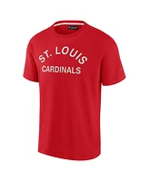 Men's and Women's Fanatics Signature Red St. Louis Cardinals Super Soft Short Sleeve T-shirt