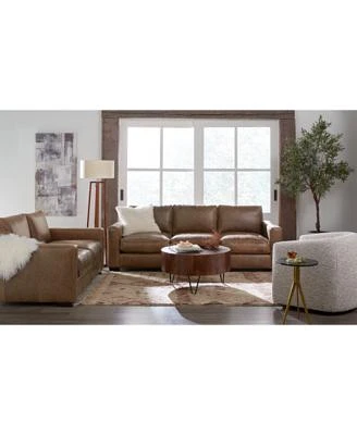 Dawkins Leather Sofa Collection Created For Macys